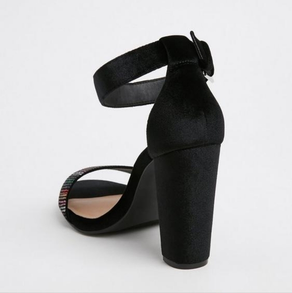 Torrid 8.5 Staci Velvet Rhinestone Heels - Picture 4 of 13